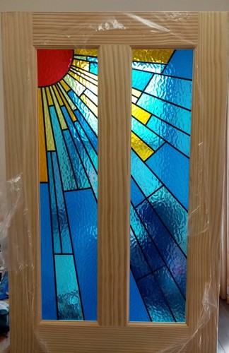 Stained glass internal door - glass,