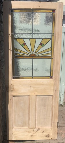 Old original art deco stained - art,